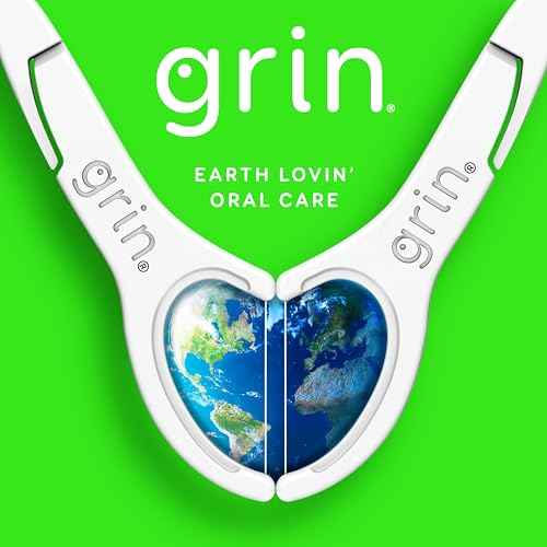 GRIN Clean Flosspyx, Floss Picks, 150 Count, Dental Flossers, Minty Flavor, Recycled Plastic, Super Strong Fine Floss, Tight Teeth, Premium Longer Floss Head, Includes Safe Fold-Back Tooth Pick