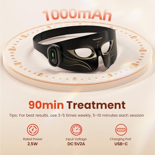 Viconor Red Light Therapy for Eyes - Under Eye Brightening & Puffiness Relief