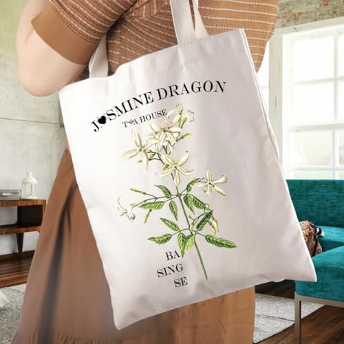 WCGXKO Movie Merch Uncle Iroh Tea Lover Gift Dragon Tote Bag for Fans Fandom Merch