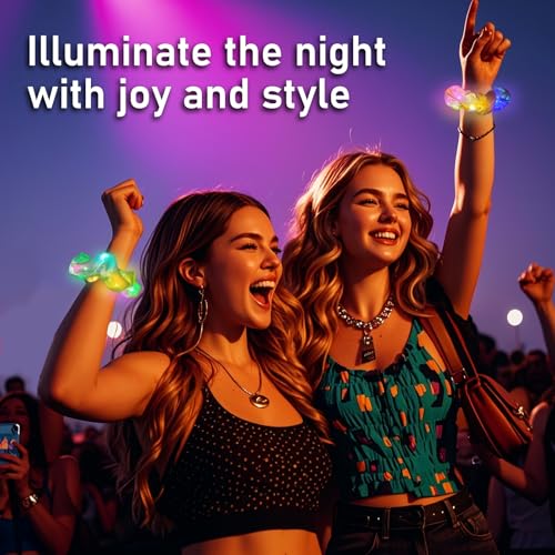 Light Up Mermaid Scrunchies - 18 Pcs Glow in the Dark Hair Accessories