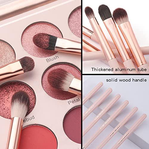 Eye Makeup Brush Set - 6 Pc Professional Eyeshadow Brushes