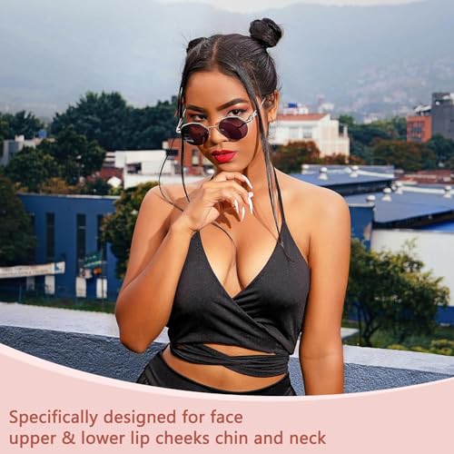 Rechargeable Facial Hair Removal Device with LED Light