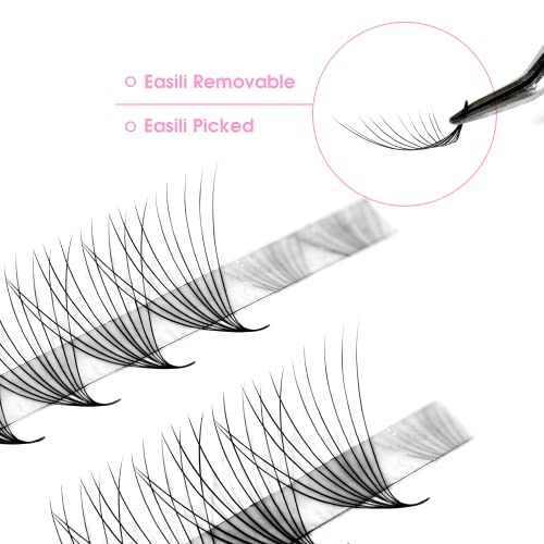 LAVISLASH 500 Ultraspeed Promade Fans Handmade Volume Eyelashes | Ultra Speed Eyelash Extension | 3D To 16D Fans | 0.03/0.05/0.07mm Thickness | C/CC/D Curl | 8-16mm Length(3D-0.07-D-11mm)