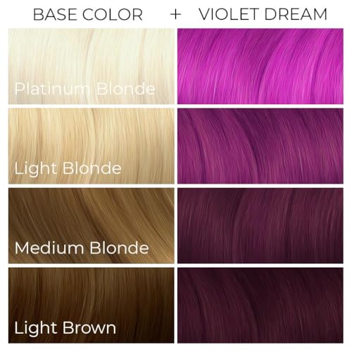 Arctic Fox Violet Dream Semi-Permanent Hair Dye, Ammonia-Free, 2 x 8 oz (Violet Dream)