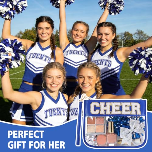 Cheer Chenille Makeup Bag with Wrist Strap - Cheerleader Gift