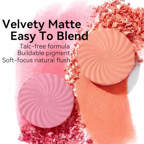 Tintark Cheeky Blush Pearlescent Pink Matte Powder