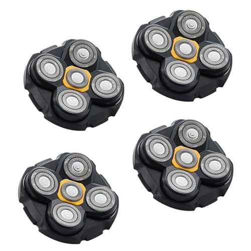 Pro Head Shaver Replacement Blades Compatible with Microtouch Titanium Head Shaver,Precision Electric Shaving for Bald Men. (4 Pack)