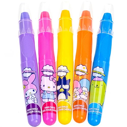 Hello Kitty & Friend Washable Temporary Hair Chalk Set for Kids - Ages 3+