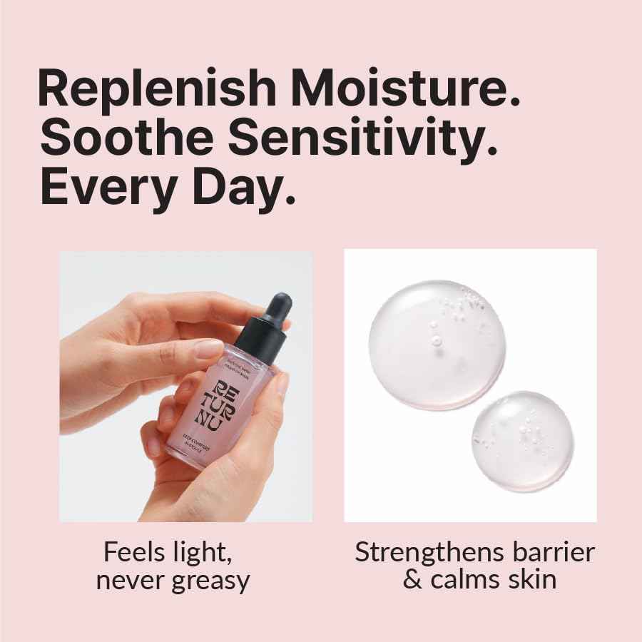 Deep Comfort Ampoule, Hydrating Serum with Korean Birch Sap 10,000ppm, Ceramide & Panthenol, Instantly Moisturizes & Strengthens Skin Barrier, Lightweight, Vegan Korean Skincare (30ml / 1.01 fl. oz)