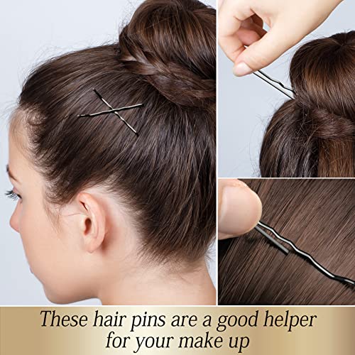 KANPRINCESS 100PCS Black Bobby Pins for All Hair Types