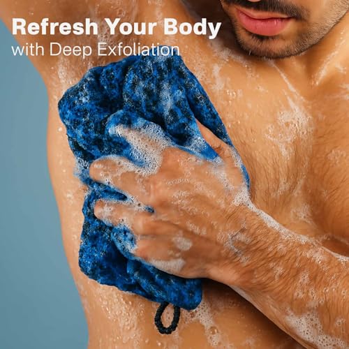 Yiclick Dual-Textured Exfoliating Washcloth - 35.4" Back Scrubber