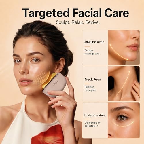 ZDEER GS5 Heated Gua Sha Facial Massager with Red Light Therapy