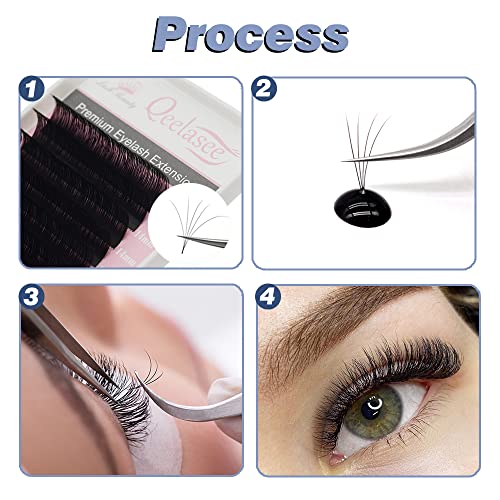 Faux Mink Eyelash Extensions Volume 0.03mm C Curl 11mm Semi-Permanent Individual Lashes Extension Professional Salon Use