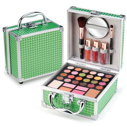 Color Nymph Beginner Makeup Kit for Teens with Train Case