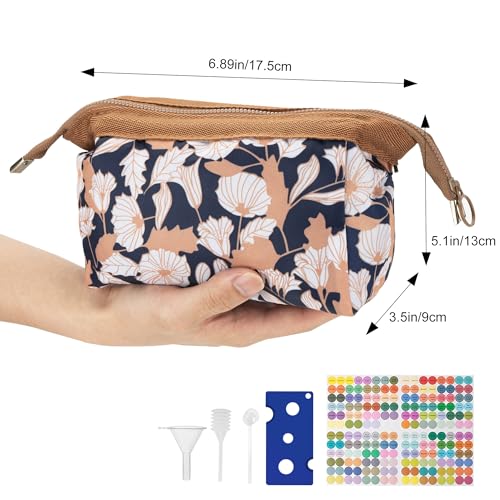Essential Oil Carrying Case - Holds 18 Bottles (5mL-20mL, Also Fits for Roller Bottles), Travel Essential Oil Bag for Purse, Portable Organizer for Essential Oils and Accessories