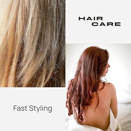 Beautimeter 3-in-1 Rotating Hair Dryer Brush with 2 Interchangeable Heads