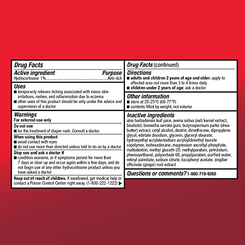 Amazon Basic Care Intensive Healing Hydrocortisone 1% Anti-Itch Lotion for Eczema Relief, 3.5 oz