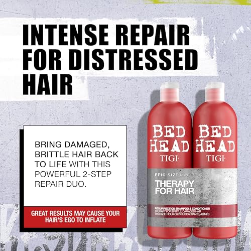 Tigi Bed Head Urban Anti+dotes Resurrection Shampoo & Conditioner Damage Level 3, 25.36 Ounce(Pack of 2)