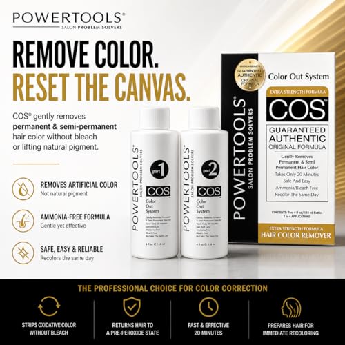COS Hair Color Remover | Safe Ammonia-Free Formula | 20 Minute Process