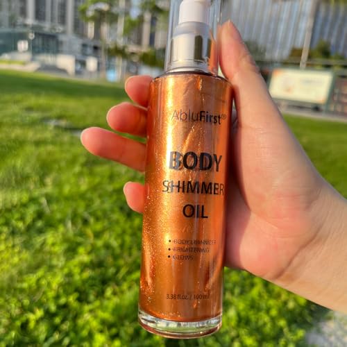 Shimmer Body Oil 100ml Bronze Gold Glow Moisturizer