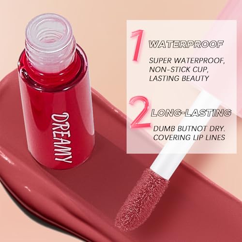 Charm Kiss 10-Piece Matte Liquid Lipstick Set - Waterproof Long Lasting