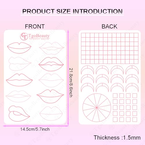 Realistic Silicone Lip Practice Pad – 10 Shapes for PMU Training