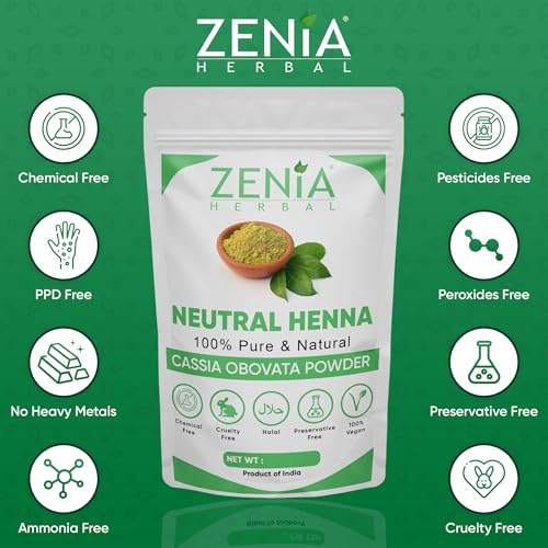 Zenia Neutral Henna Powder 7oz | Colorless Hair Conditioner