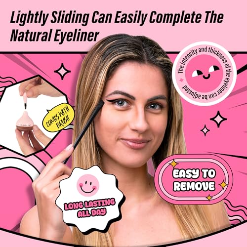 VIOLA HOUSE Dual Color Eyeliner Gel - Waterproof, Smudge - Proof, Wet & Dry Use, Multi - Use as Brow Gel, with Eyeliner Brush for All Makeup Need, 8g (Black Brown)