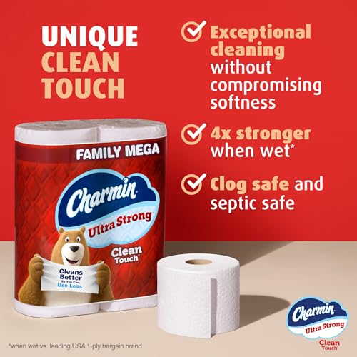 Charmin Ultra Strong Clean Touch Toilet Paper - 24 Family Mega Rolls