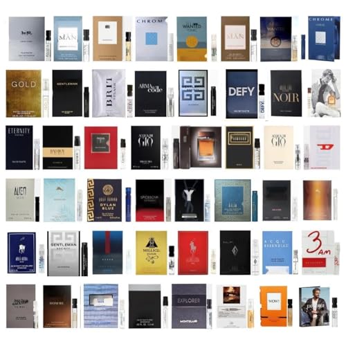 Cologne Sample Vials Set - 11 Designer Scents for Men