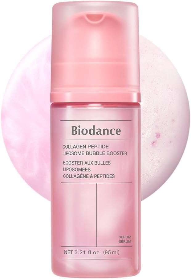 BIODANCE Collagen Bubble Booster Foam Essence for Skin Elasticity & Hydration - Micro-Bubble Primer, 3.21 fl oz