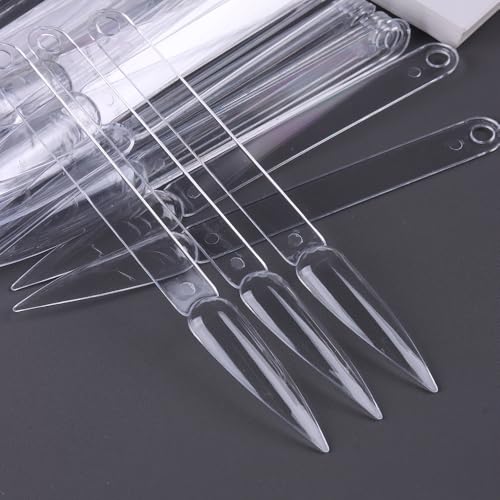 150 Pcs Nail Swatch Sticks with Ring - Stiletto Tips