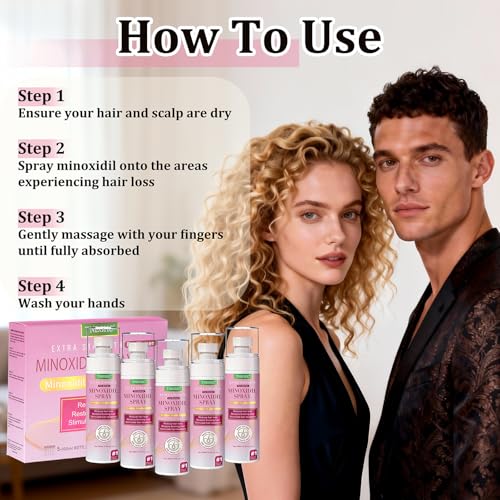 5% Minoxidil Spray for Hair Regrowth - Extra Strength Treatment