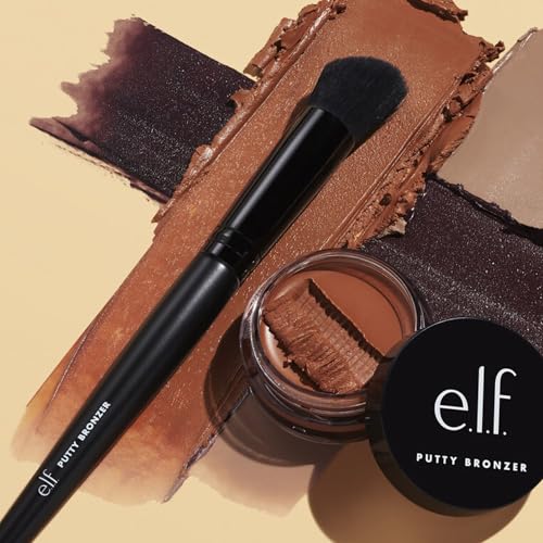 e.l.f. Angled Putty Bronzer Brush for Flawless Contour & Highlight