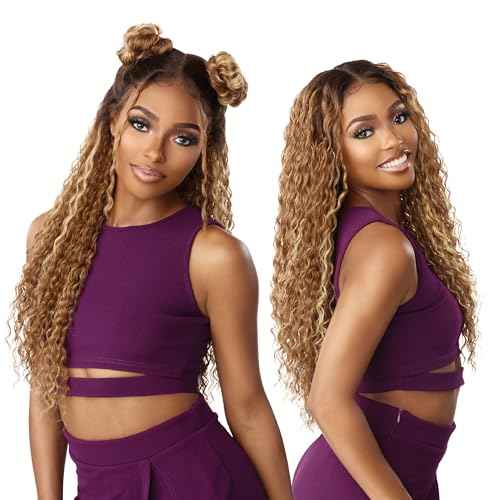 Sensationnel Butta Lace Prestyled Wigs - Unit 1 Glueless Hand Tied Deep Lace Part Synthetic Preplucked Hairline (FLAMBOYAGEAUBURN)