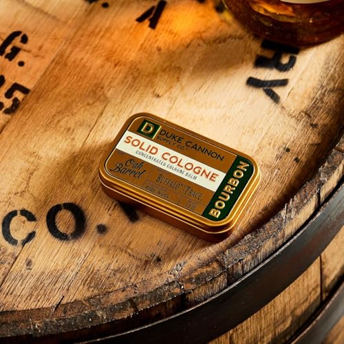 Duke Cannon Solid Cologne for Men Bourbon - Balm Tin