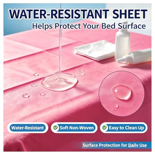 100-Pack Disposable Massage Table Sheets - 75x31 Waterproof Spa Bed Cover