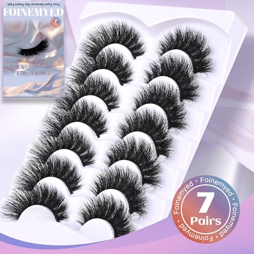 Faux Mink Strip Lashes 200D Volume 18MM Cat Eye (7 Pairs)