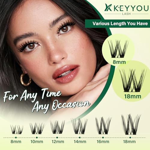 Flora Lash Clusters Kit D Curl 132pcs 8-18mm Mix