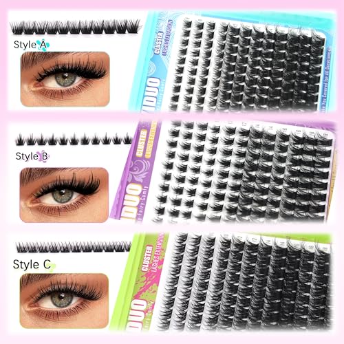 YIDUO Lash Clusters Kit - Volume, Manga & Dramatic Styles