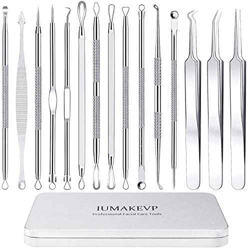 15 PCS Blackhead Remover Tool Kit | Professional Acne Extraction Set