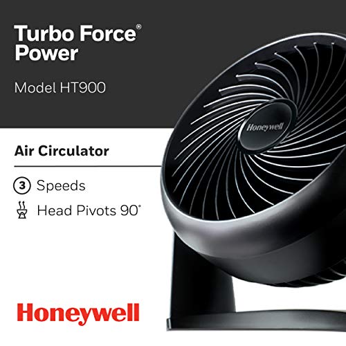 Honeywell HT-900 TurboForce Air Circulator Fan Black, Small