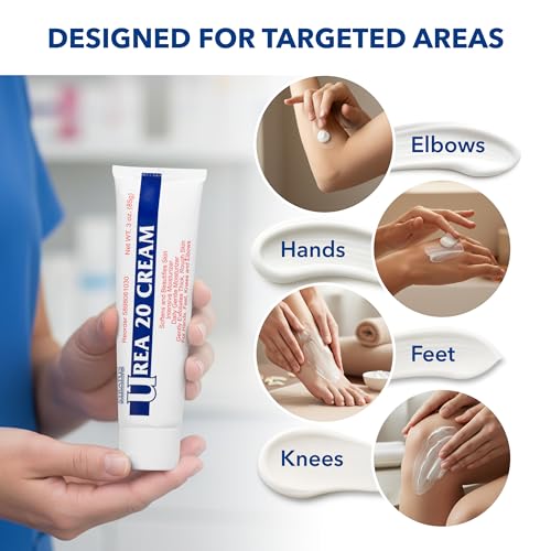 Urea 20% Cream with Vitamin E – 3 oz Moisturizer for Dry Skin