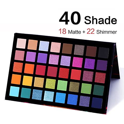 UCANBE 40 Color Eyeshadow Palette - Matte & Shimmer