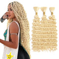 30 Inch Blonde Deep Wave Human Braiding Hair - 3 Bundles