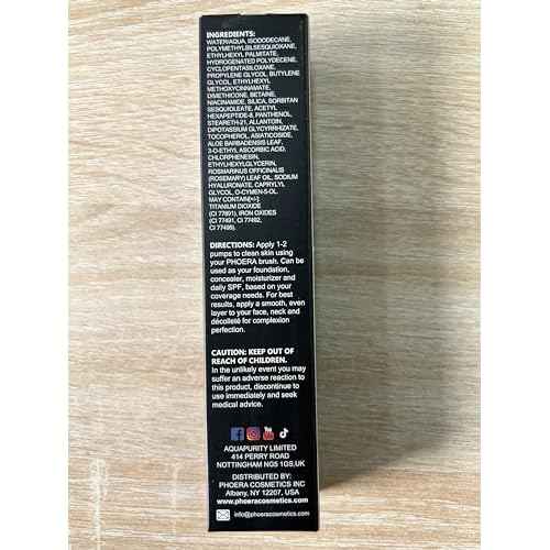 PHOERA CC+ Cream,Full Coverage Foundation£¬Color Correcting Cream,Anti Aging Hydrating Serum & SPF 25+ Sunscreen - Natural Finish - 1.08 fl oz (120 Nude)