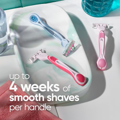 Women's Disposable Razors - 3-Blade Close Shave, 8 Count