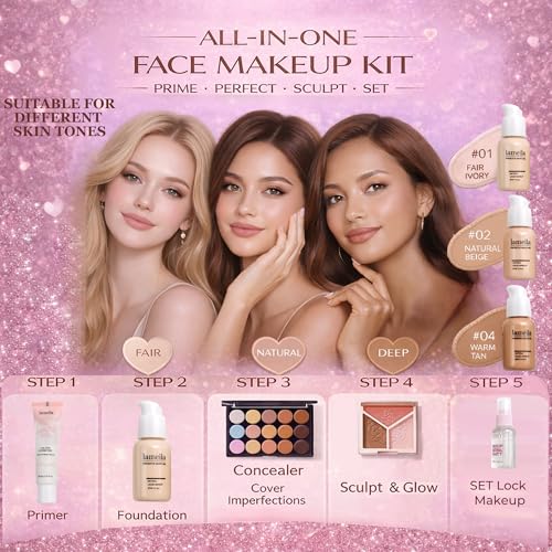 LUMA EDIT All-in-One Makeup Kit for Women & Beginners