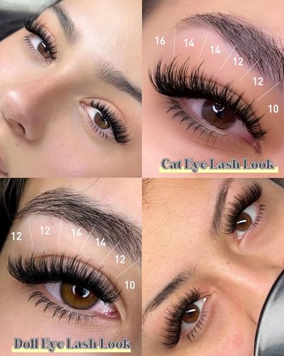 Wispy Lash Clusters 10-18mm CD Curl Eyelash Extensions with Bottom Lashes
