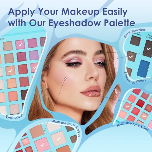 Color Nymph All-in-One Makeup Palette - 54 Eyeshadows, Blush, Bronzer